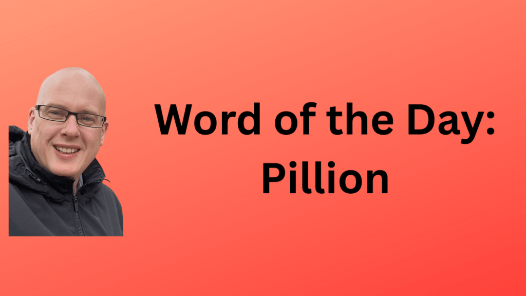 Word of the Day: Pillion