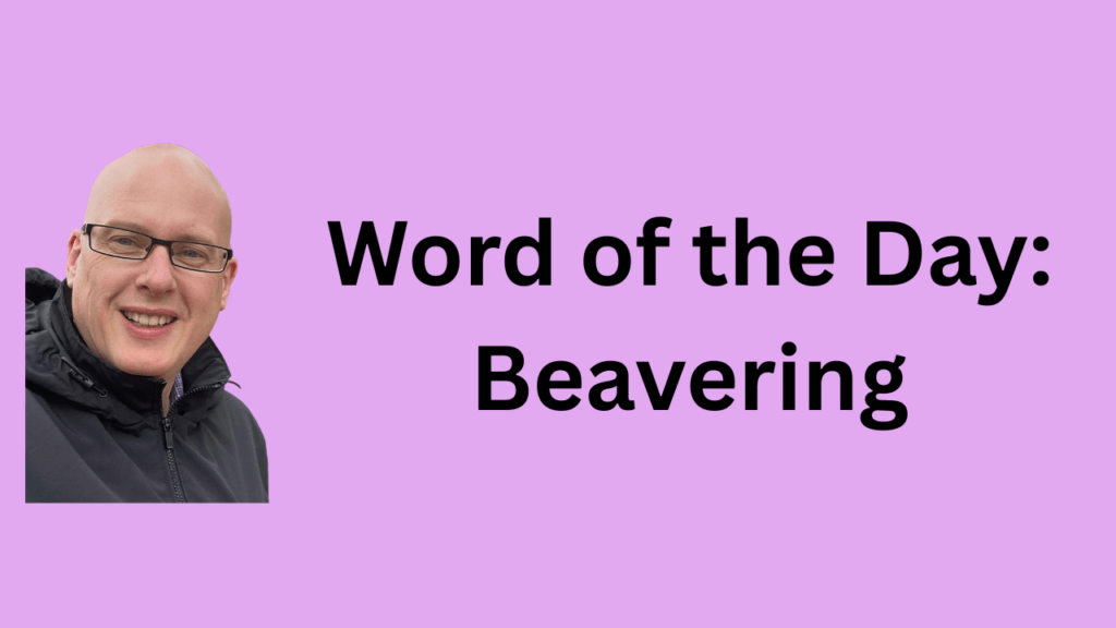 word of the day: beavering
