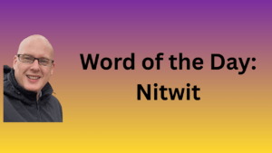 word of the day: nitwit